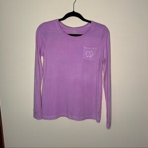 Ivory Ella Save The Elephants Purple Pink Love Sleeve Small